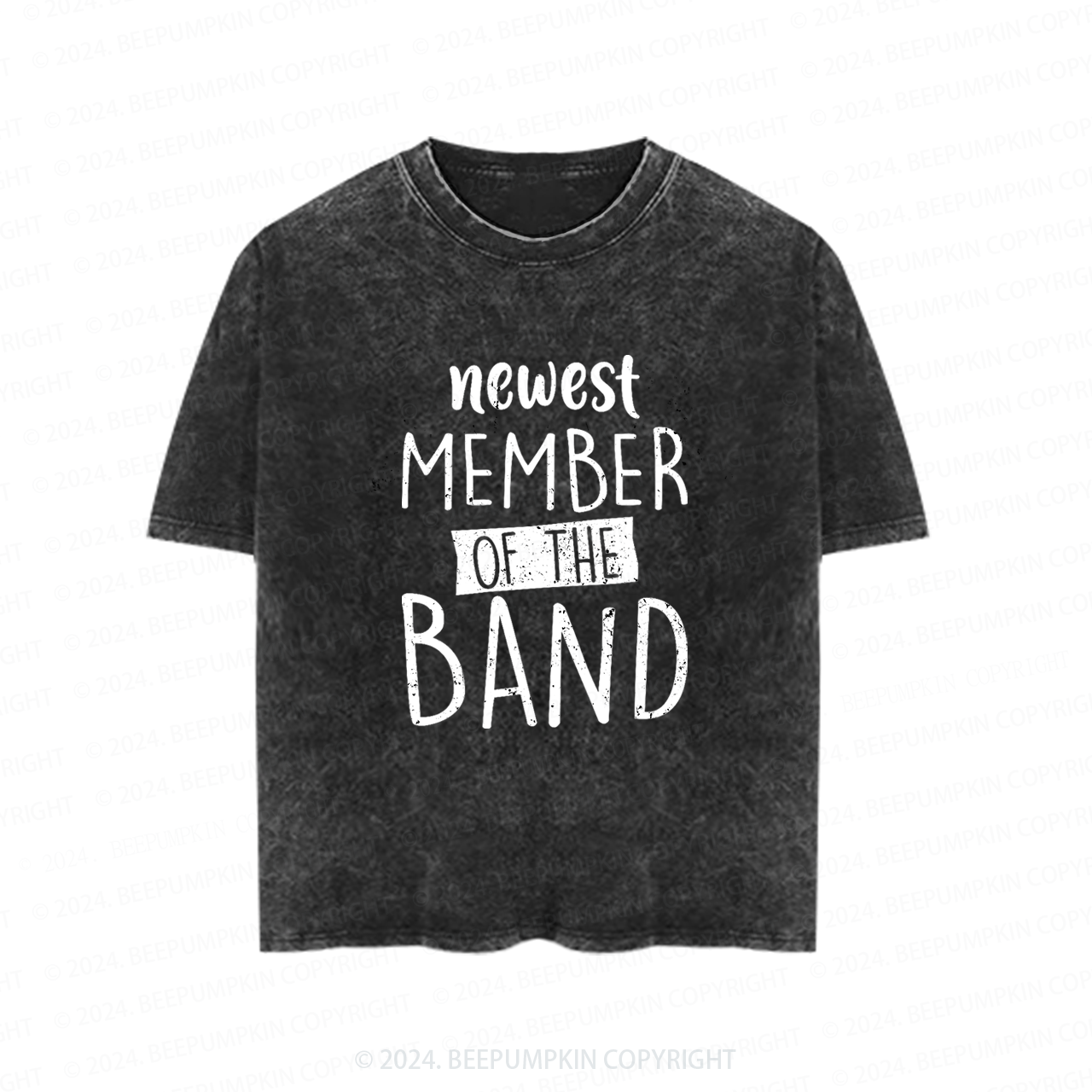 Newest Member Of The Band Toddler&Kids Washed Tees          
