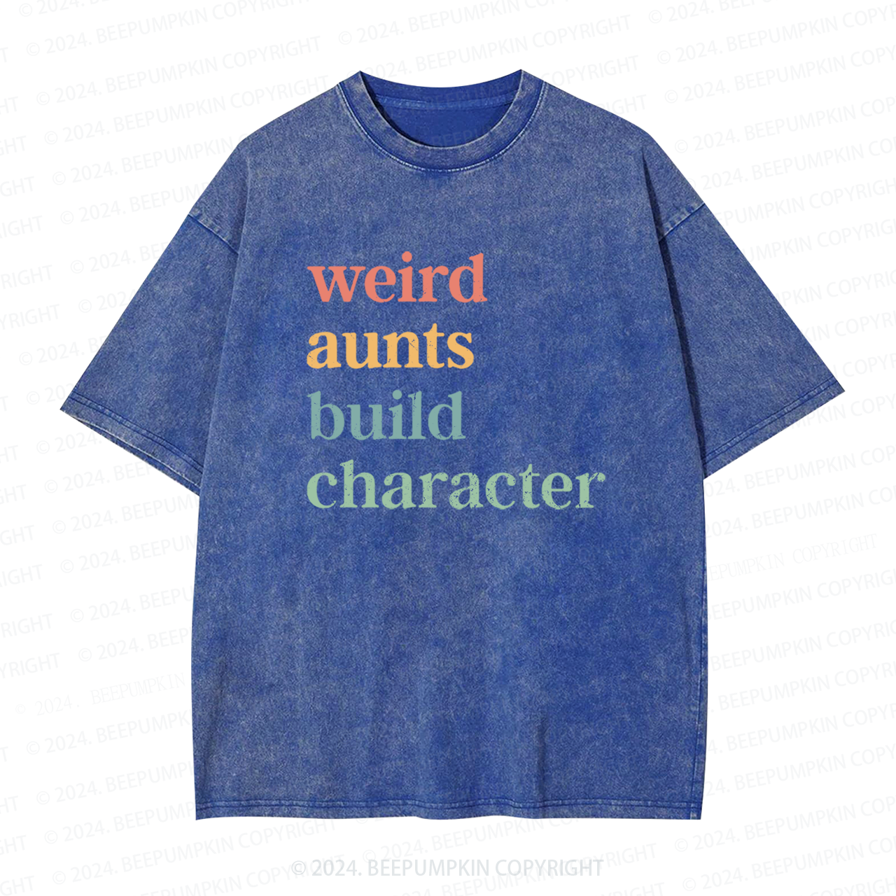 Weird Aunt Build Character Auntie Washed Tees