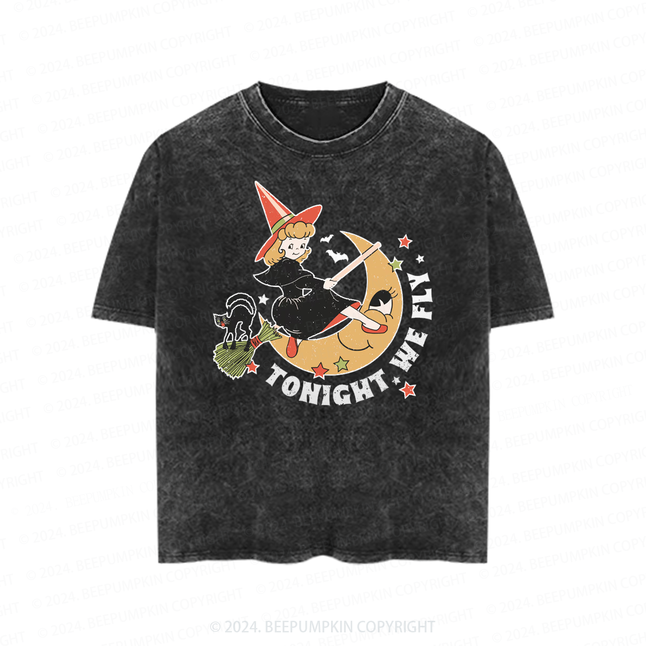 Tonight We Ride Halloween Toddler&Kids Washed Tees          
