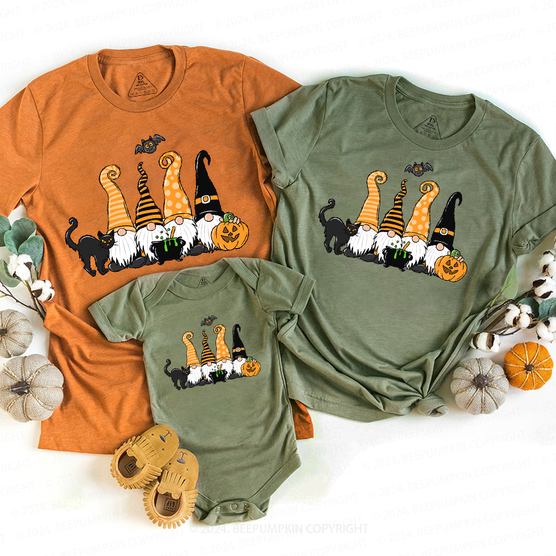 Halloween Gnomes Family Matching Shirts