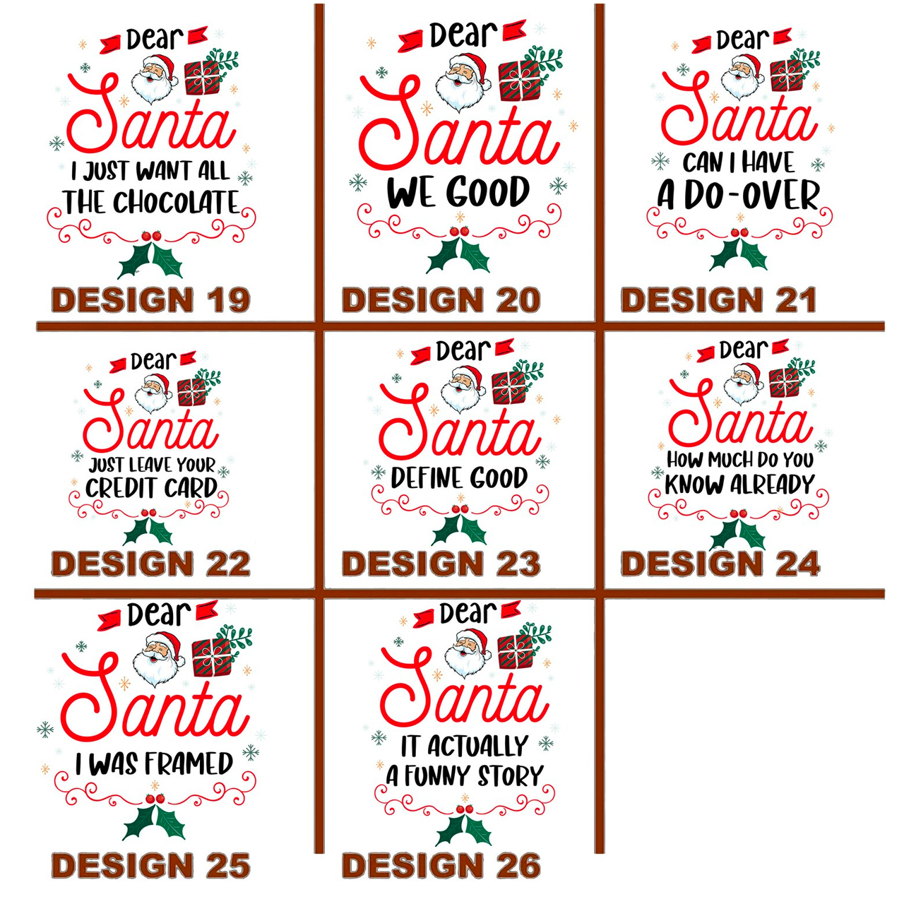 26 Christmas Quotes Dear Santa Matching Shirts