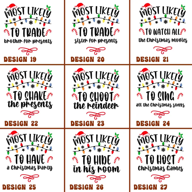60 Quotes Most Likely And Custom Family Christmas Sweatshirts 2023