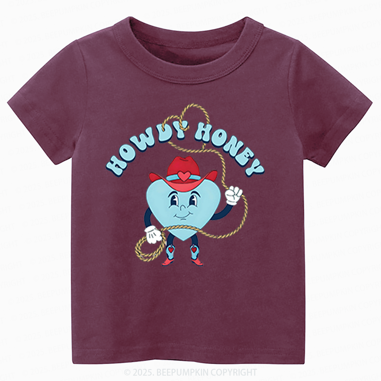 Howdy Honey Valentine's Day Toddler&Kid's Tees Beepumpkin