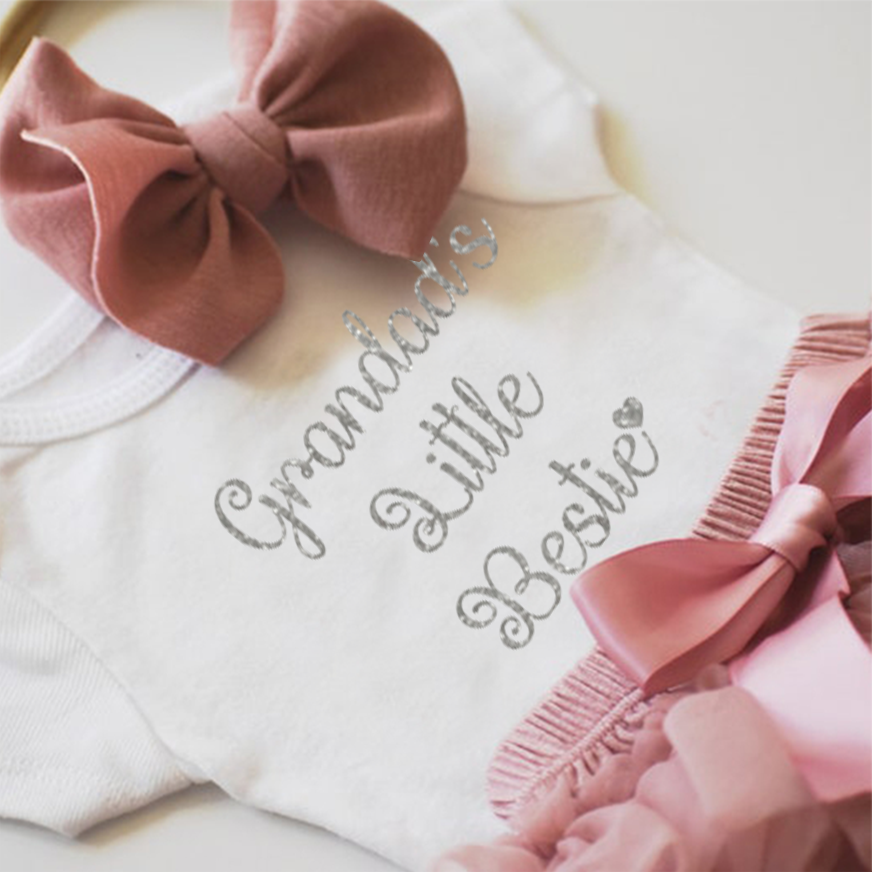 Little Bestie Baby Girl Tutu Outfit Set (3 Pieces)