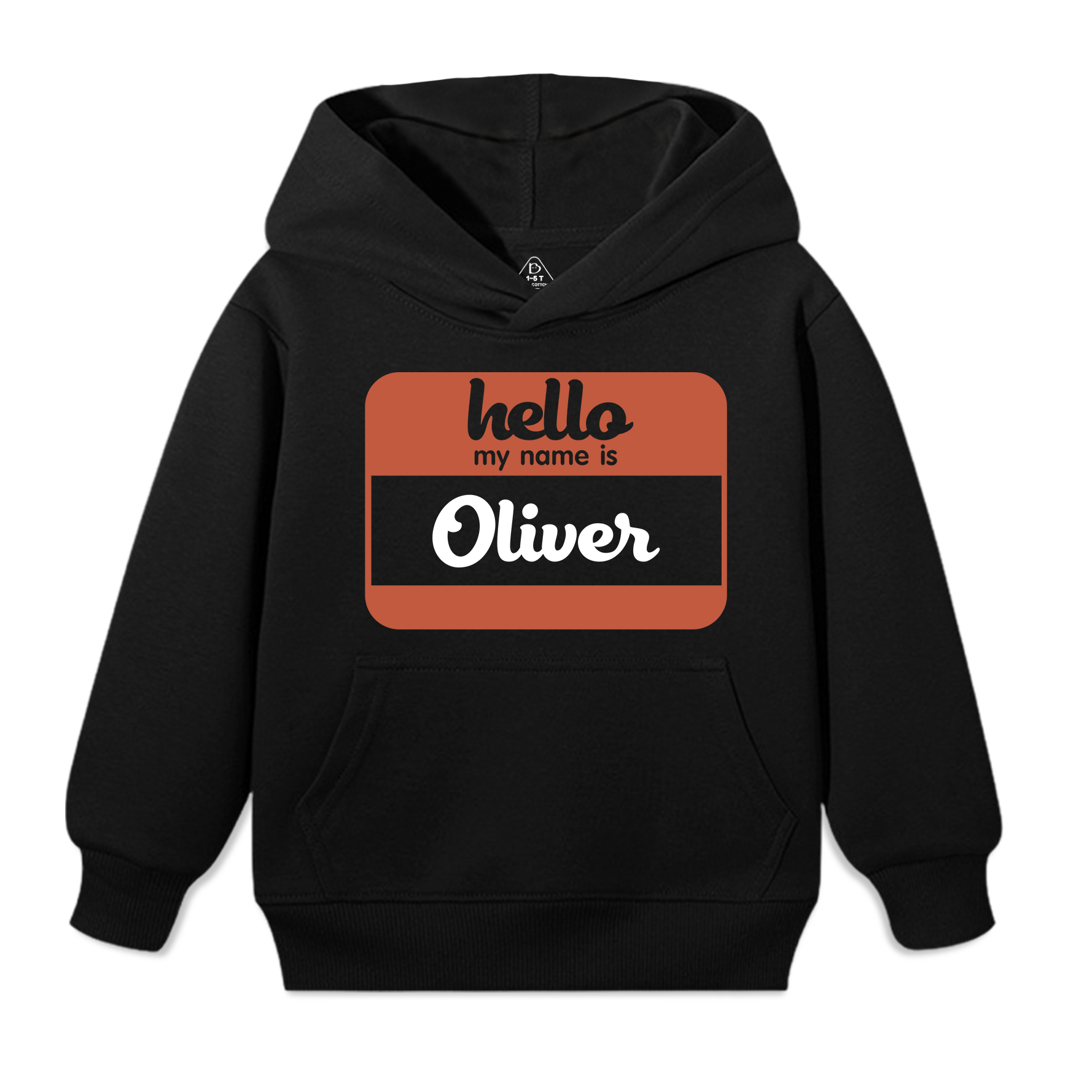 Hello My Name Is Personalized Kid's Hoodies Beepumpkin