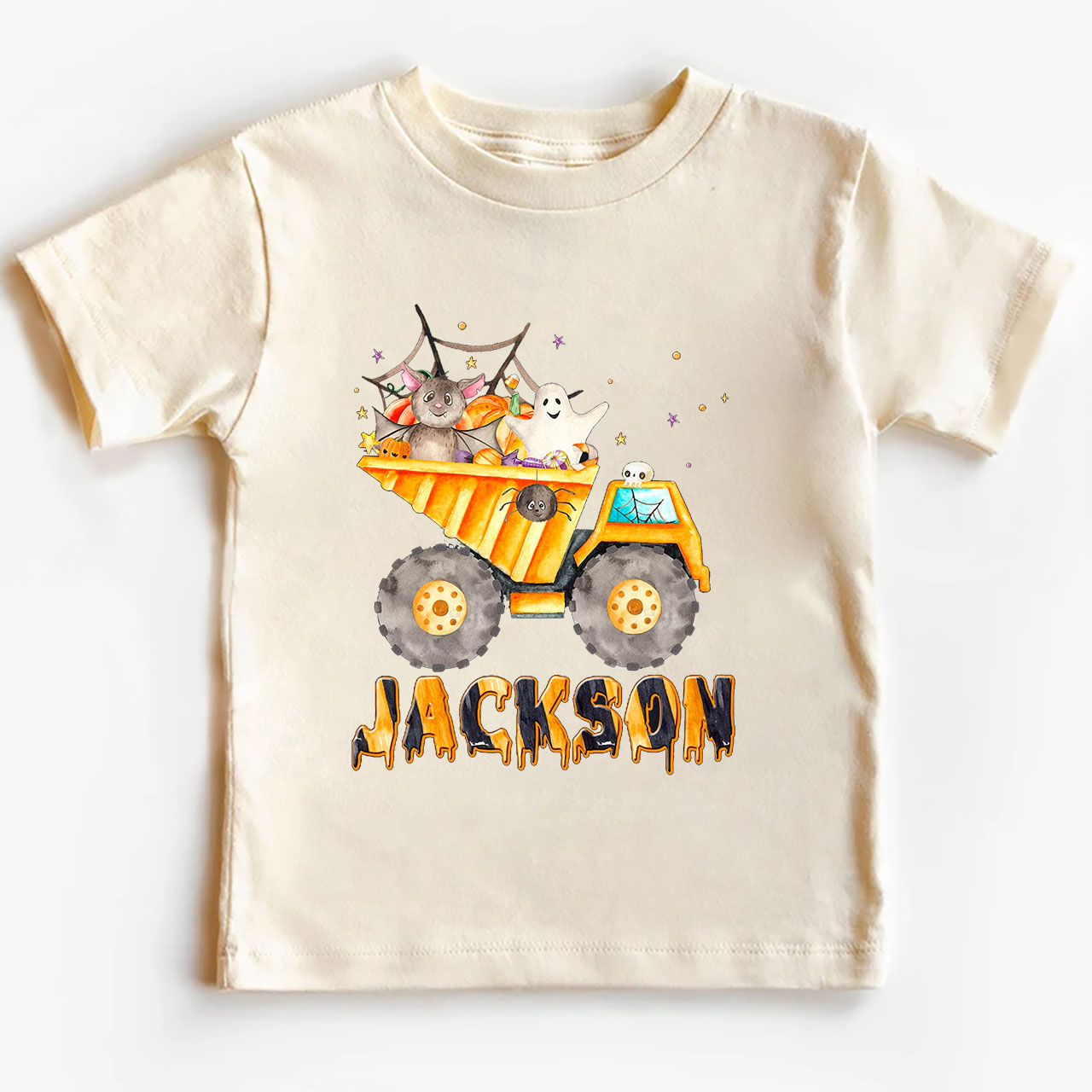 Personalized Dump Truck Halloween Kids Shirt 