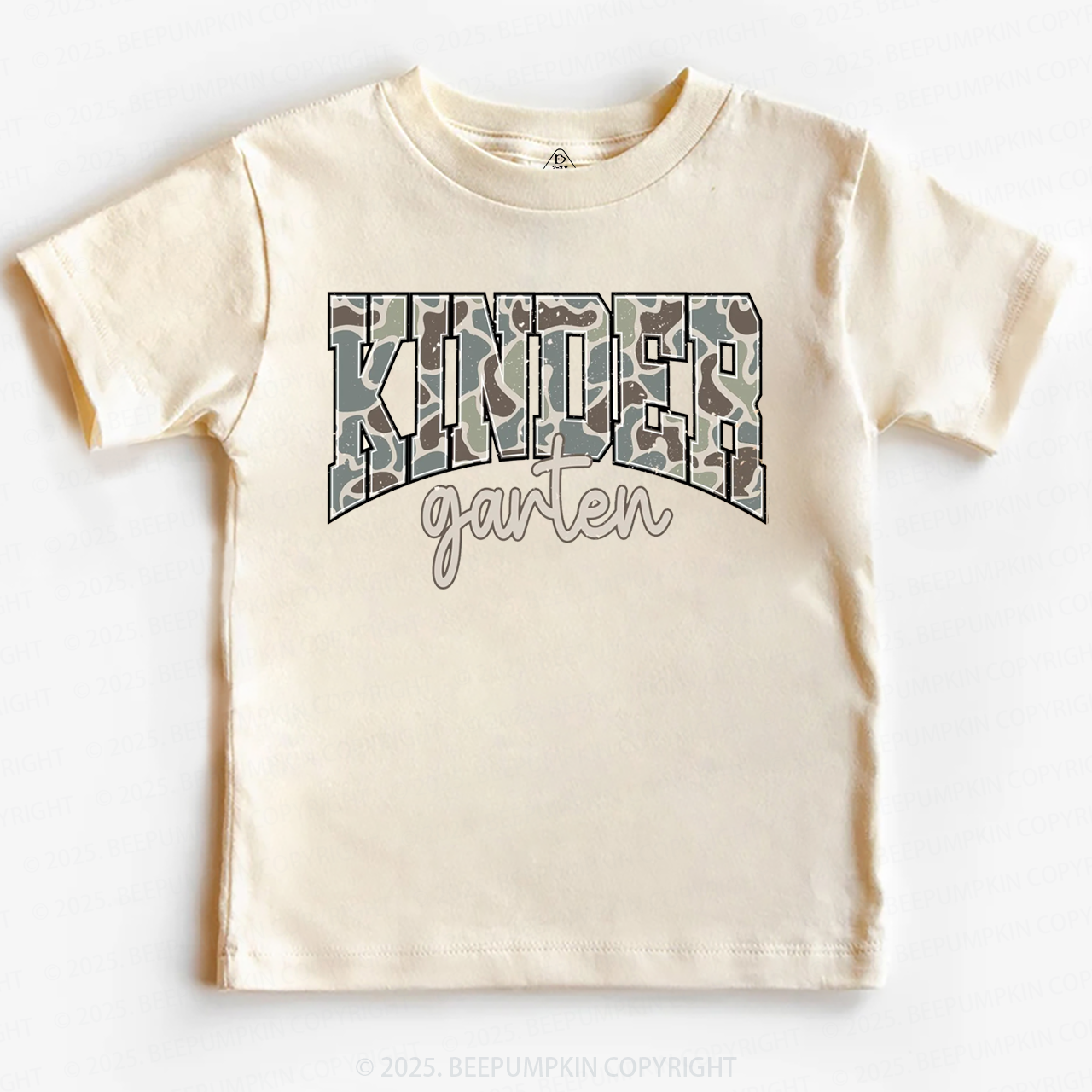 Personalized Back To School Boys Old Camo Toddler&Kid's Tees Beepumpki