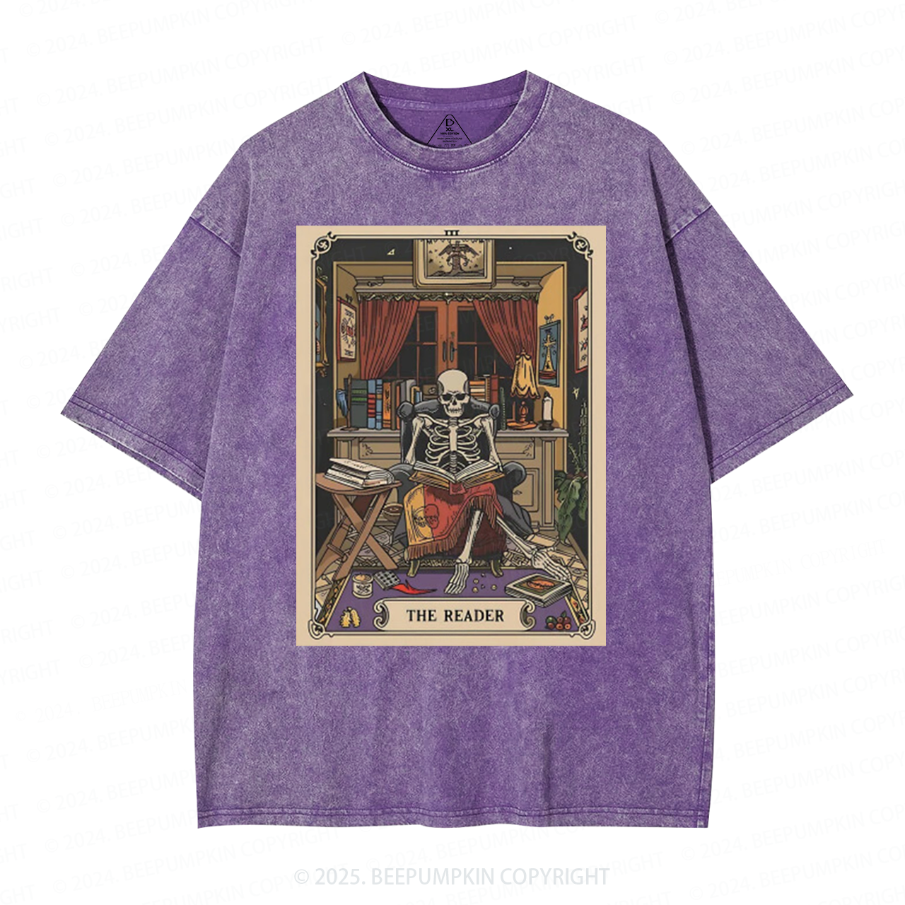 Personalized The Reader Tarot Card Mama Washed T-Shirts