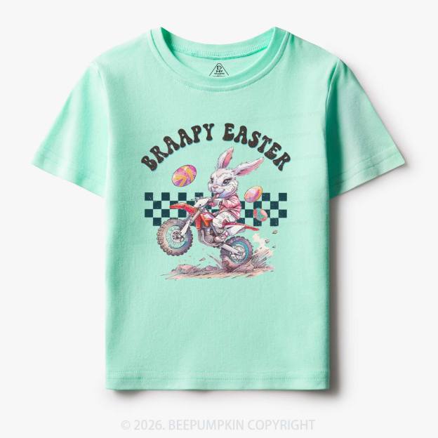 Braapy Easter Dirt Bike Toddler&Kid's Tees
