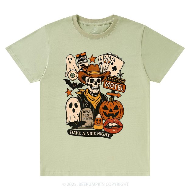 Spooky Western Skeleton T-Shirts Beepumpkin