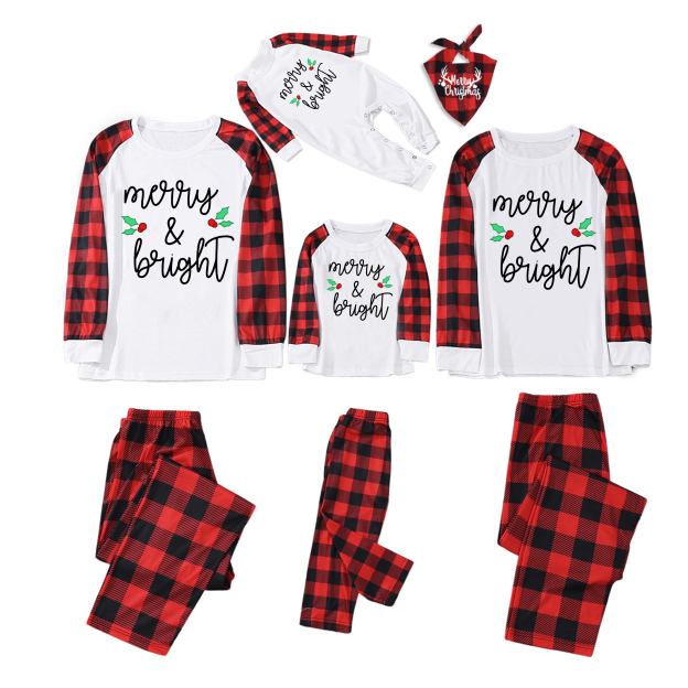 Merry&Bright Christmas Family Matching Pajamas