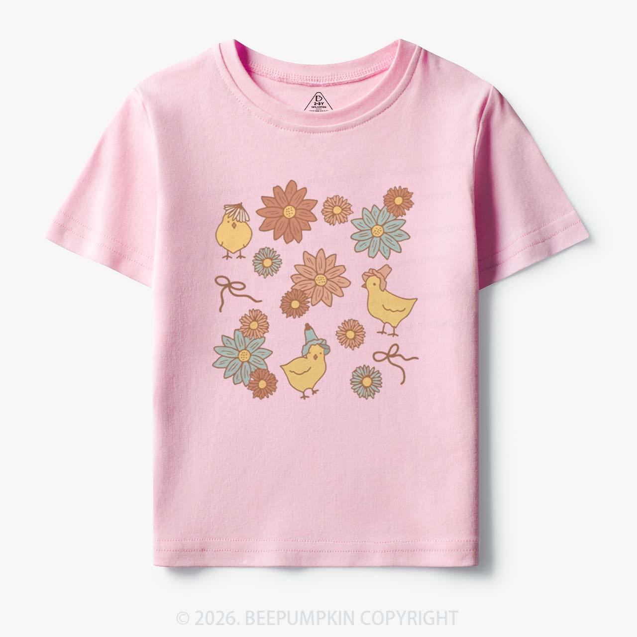 Farm Flower Chicks Toddler&Kid's Tees