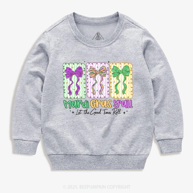 Let The Good Times Roll Kid's Sweatshirt