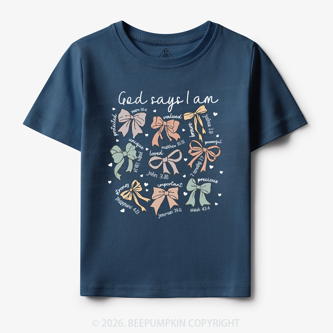 Jesus Gifts God Says I Am Girl Toddler&Kid's Tees