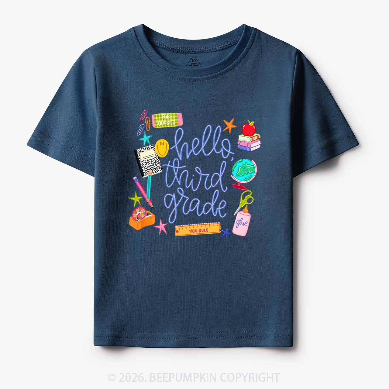 Personalized Cute Hello Grade Toddler&Kid's Tees