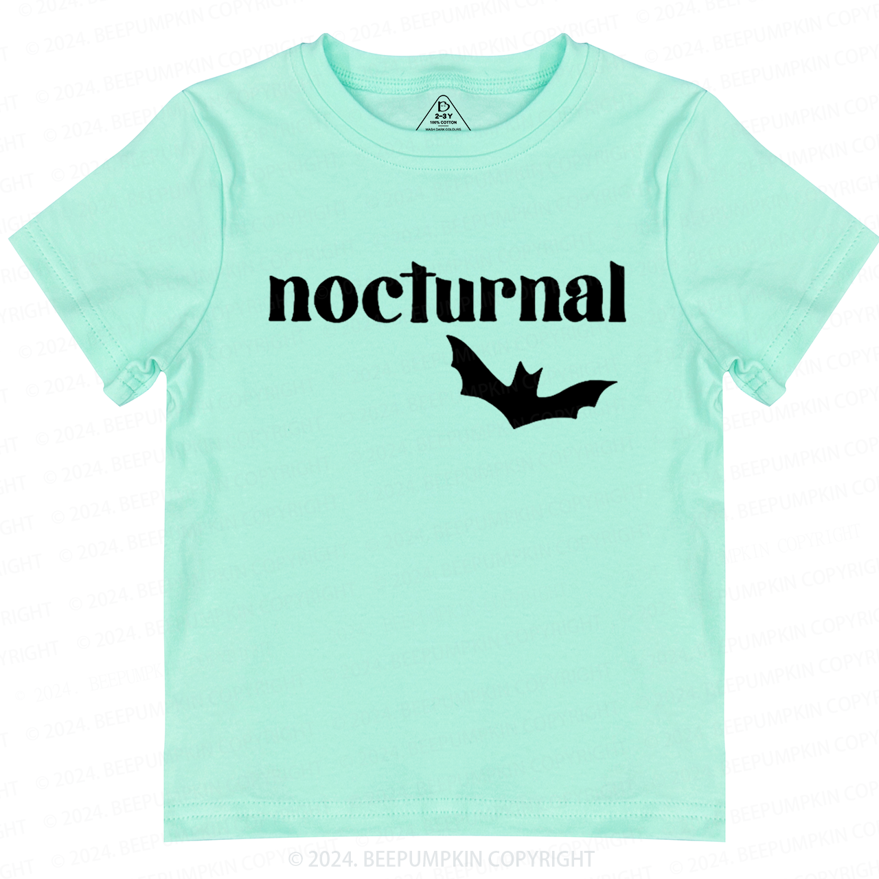 Nocturnal Halloween Bat Toddler&Kids Tees 