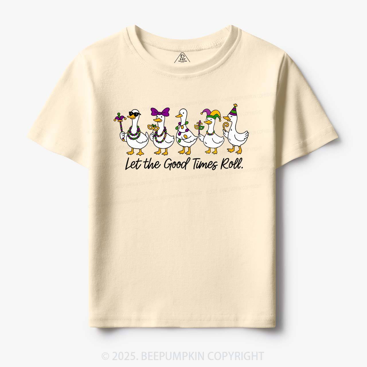 Silly Goose Mardi Gras Toddler&Kid's Tees Beepumpkin