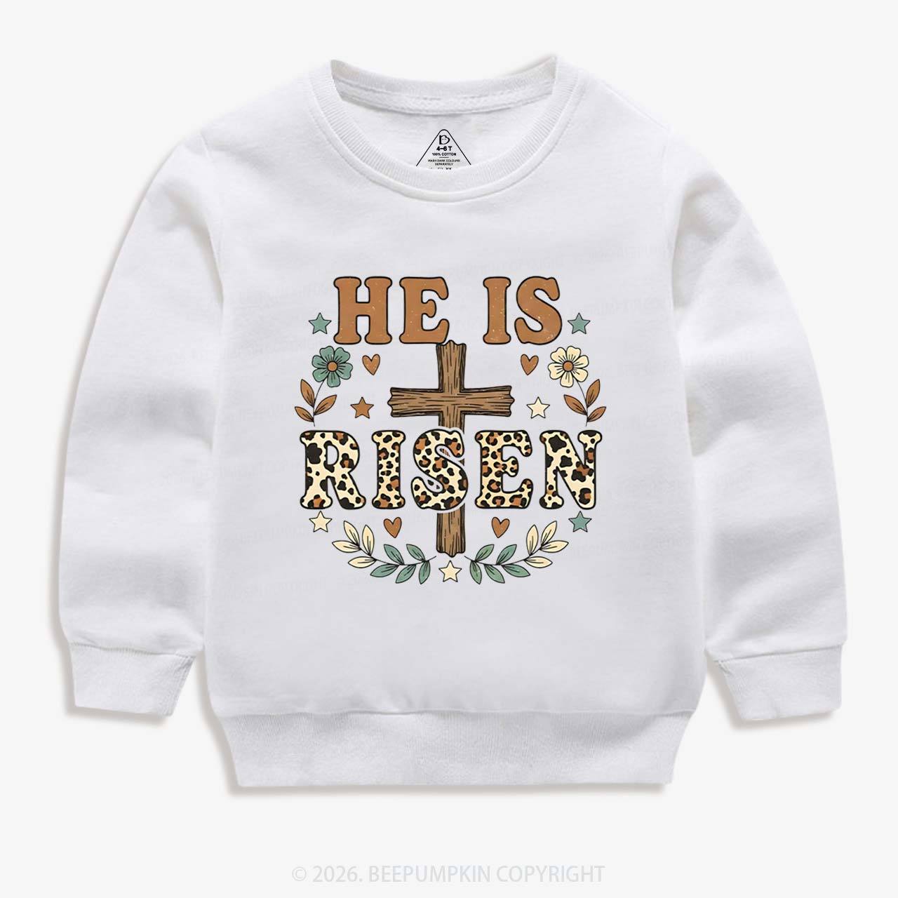 Wild Faith Leopard Cross Kid's Sweatshirt