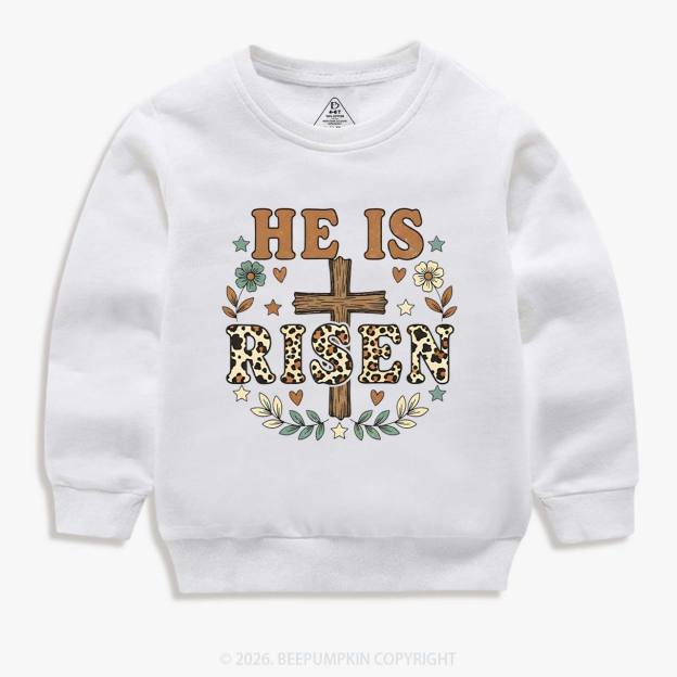 Wild Faith Leopard Cross Kid's Sweatshirt