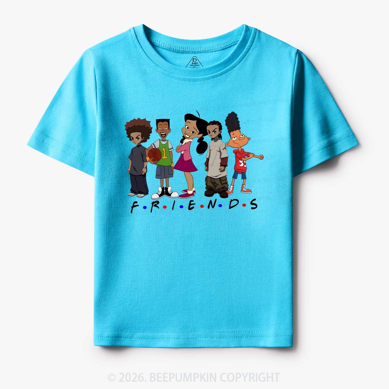 Black Cartoon Characters Toddler&Kid's Tees Beepumpkin