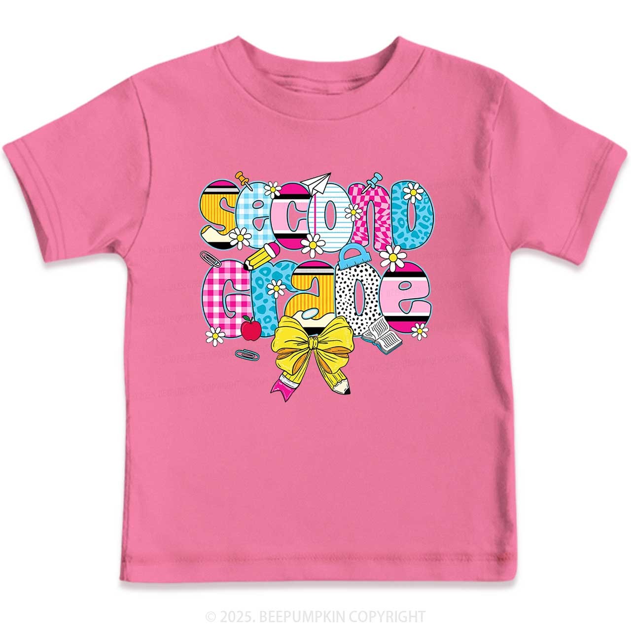 Personalized Checkered Sublimation Toddler&Kid's Tees Beepumpkin