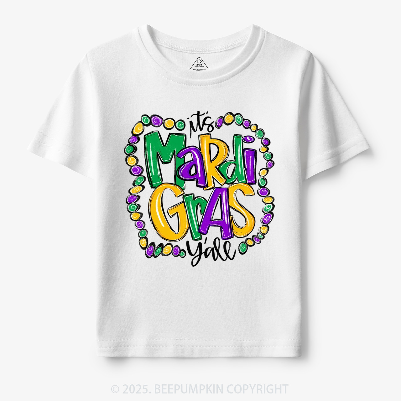 It’s Mardi Gras Y’all! Toddler&Kid's Tees Beepumpkin