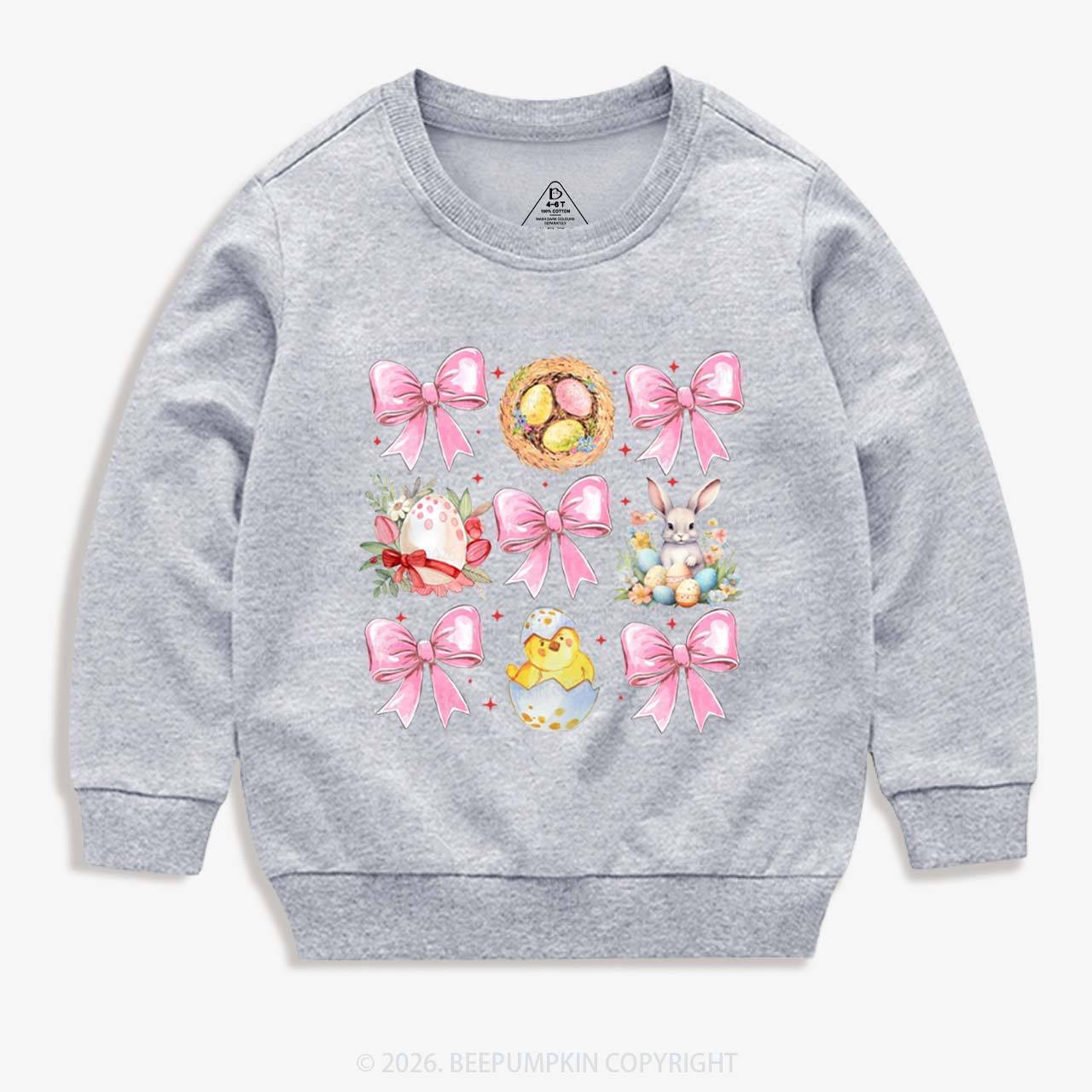 Bloom & Bunny Delight Kid's Sweatshirt