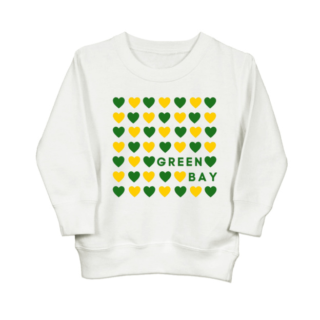 Toddler Sweatshirt - Heart Green Bay