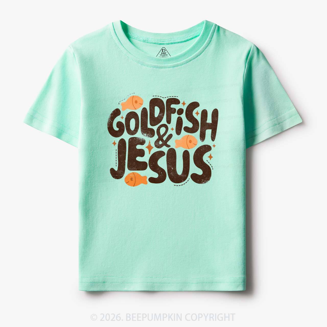Retro Goldfish and Jesus Toddler&Kid's Tees