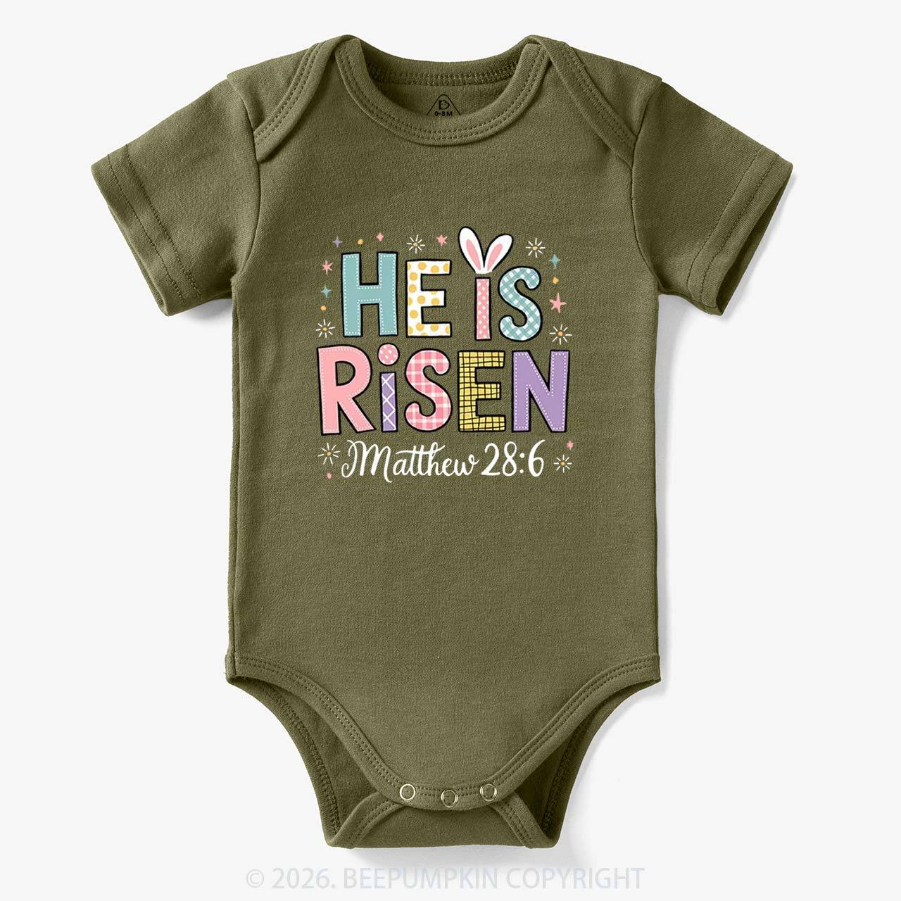 He is Risen Easter Joy Bodysuit
