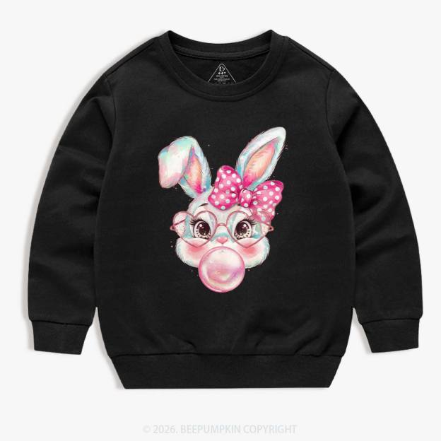 Sassy Bunny Bubble Kid's Sweatshirt