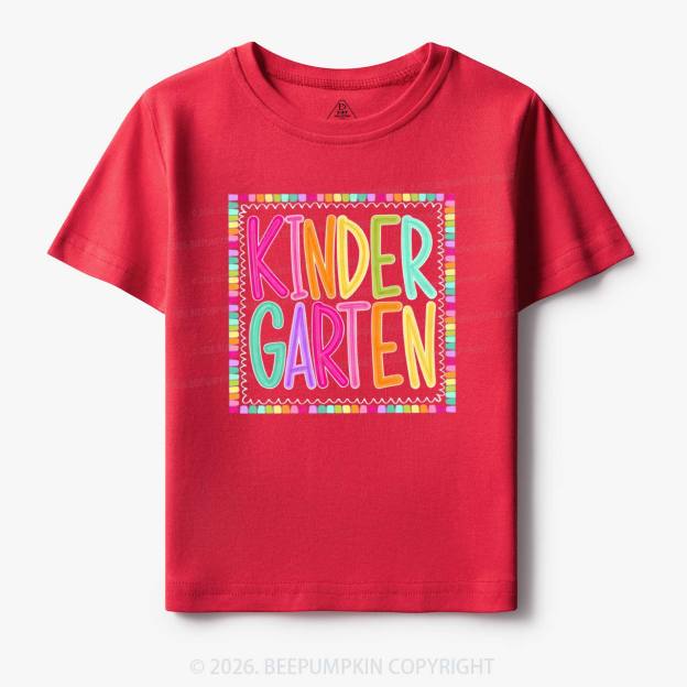Color Pop Grade Level Back to School Toddler&Kid's Tees
