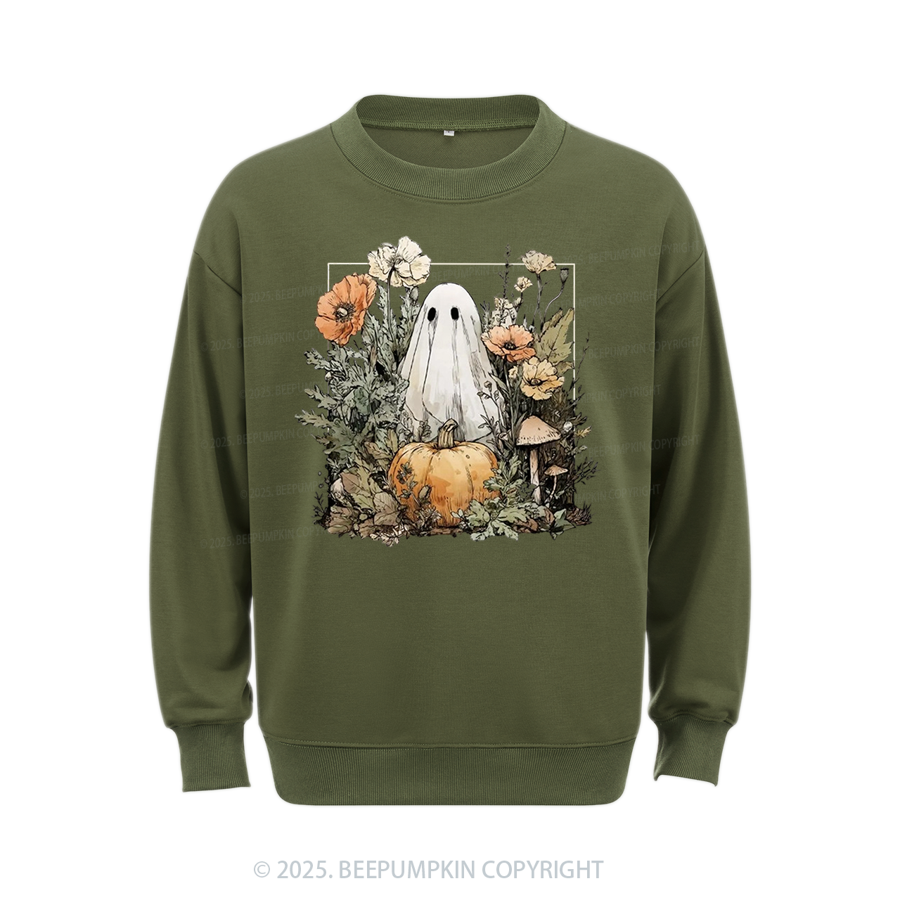 Halloween Fall Ghost Sweatshirt Beepumpkin