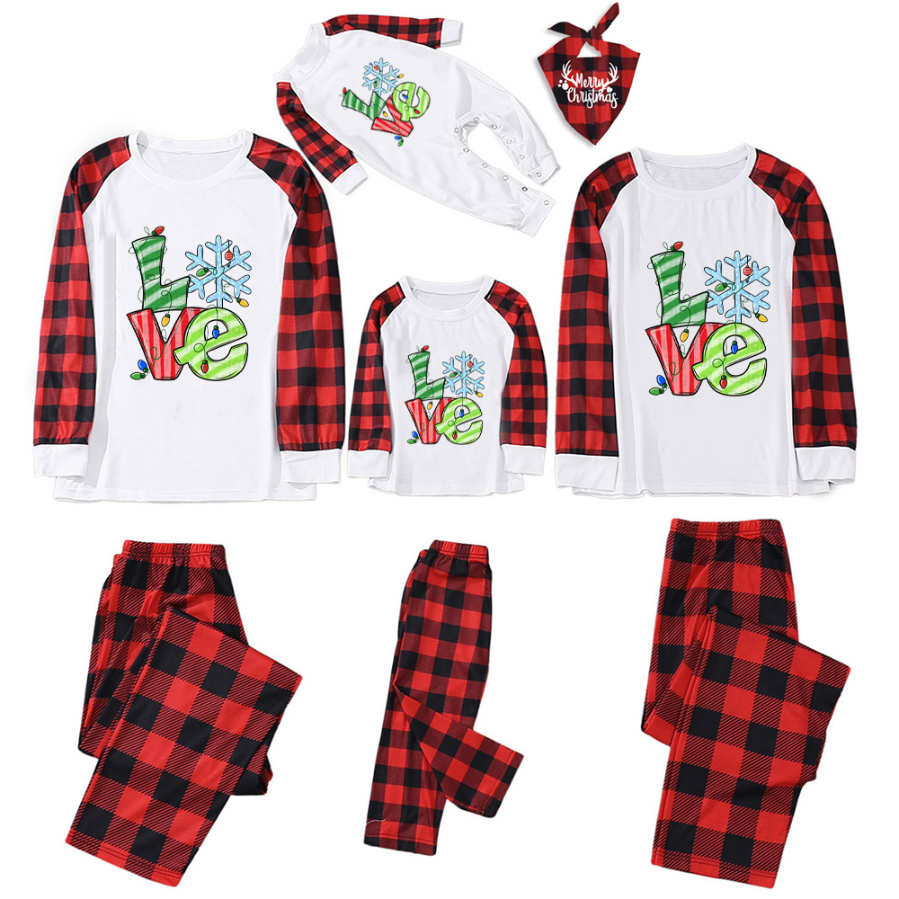 Snow Love Christmas Family Pajamas