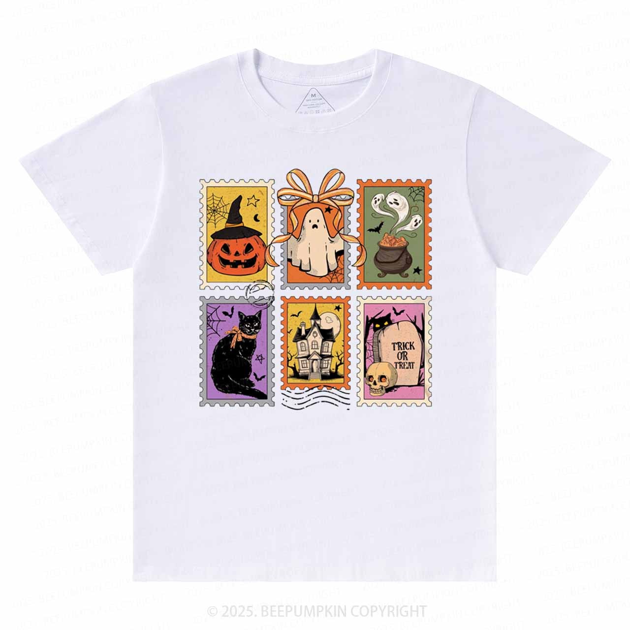 Retro Halloween Cat Ghost T-Shirts Beepumpkin 