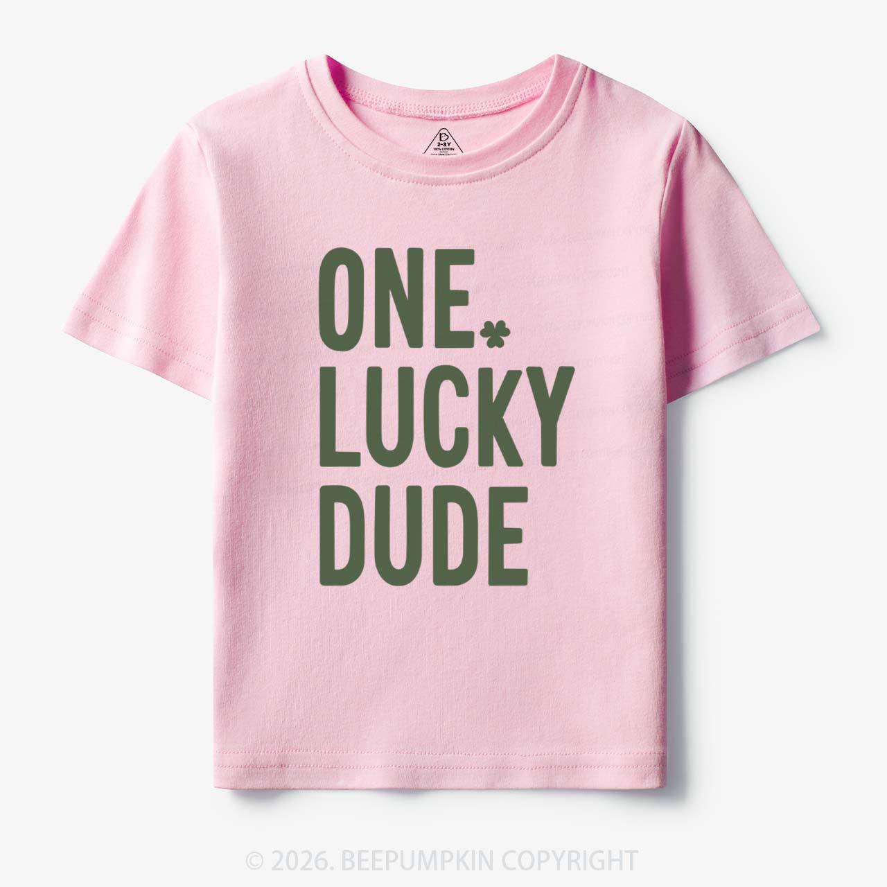 One Lucky Dude St. Patrick's Day Toddler&Kid's Tees Beepumpkin