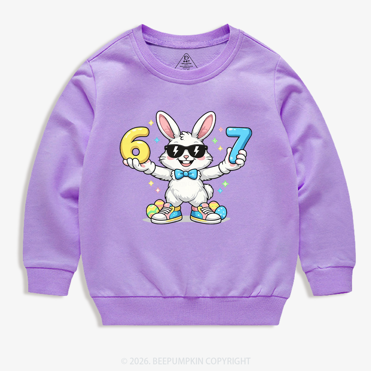 Hip‑Hop 67 Bunny Toddler&Kid's Sweatshirt