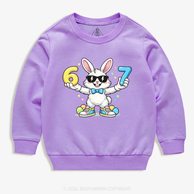 Hip‑Hop 67 Bunny Toddler&Kid's Sweatshirt