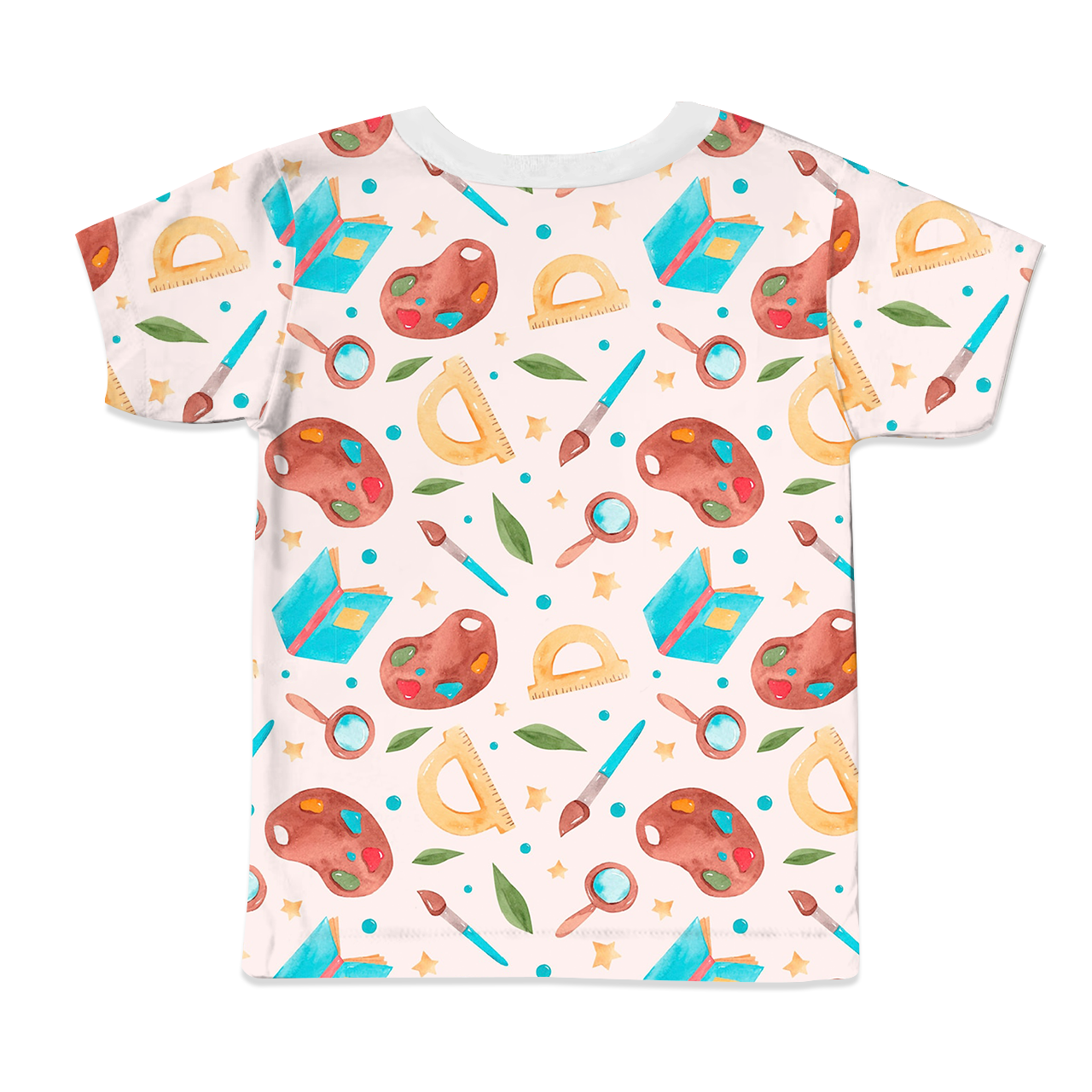 Watercolor Paint All Over Print Kids Tees