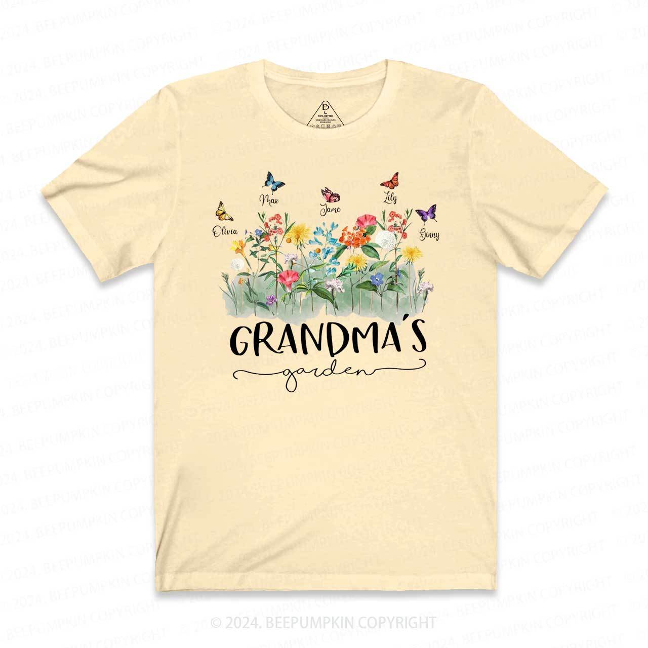 Personalized Birth Flowers Shirt With Kids Names T-Shirts