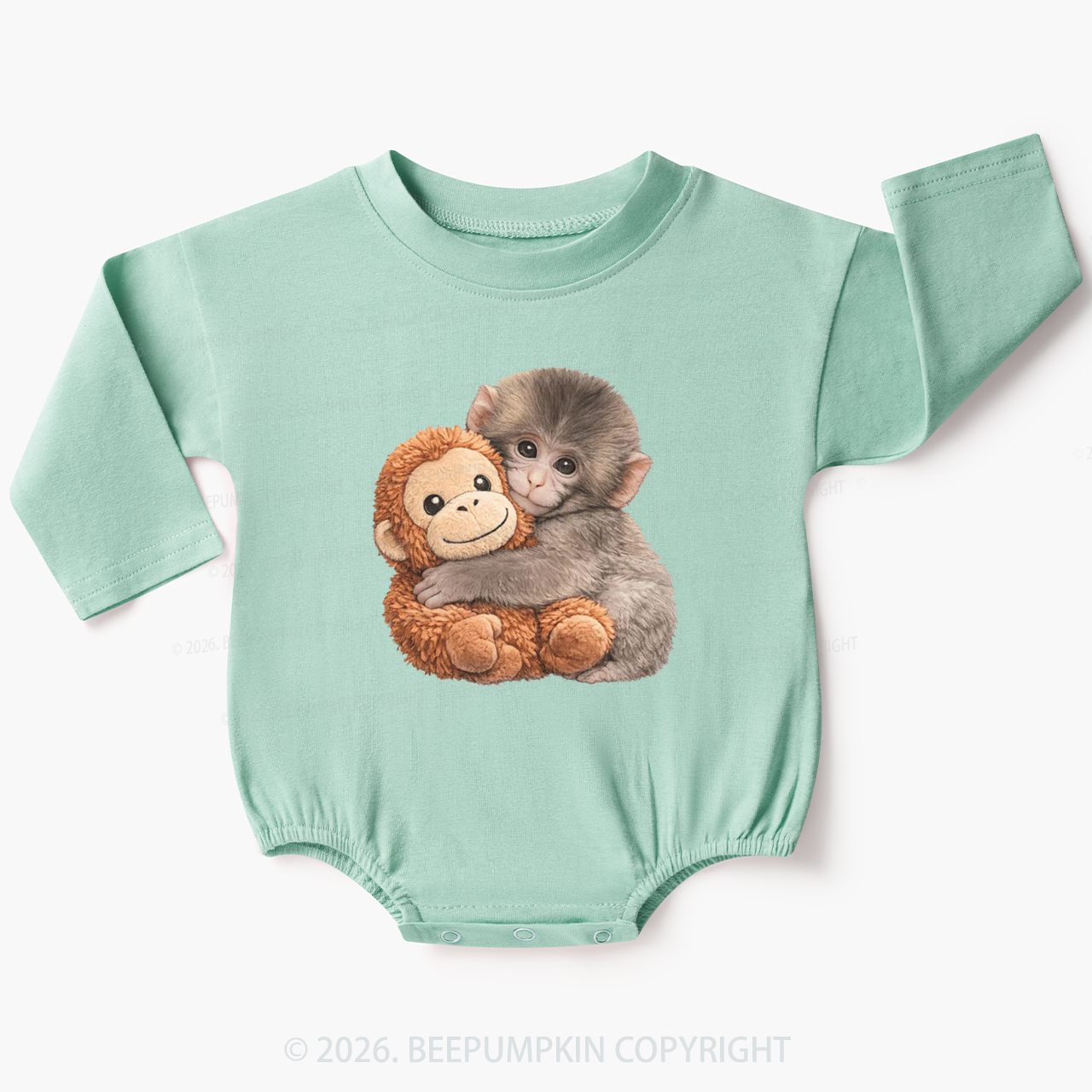 Punch The Monkey Baby Bubble Romper