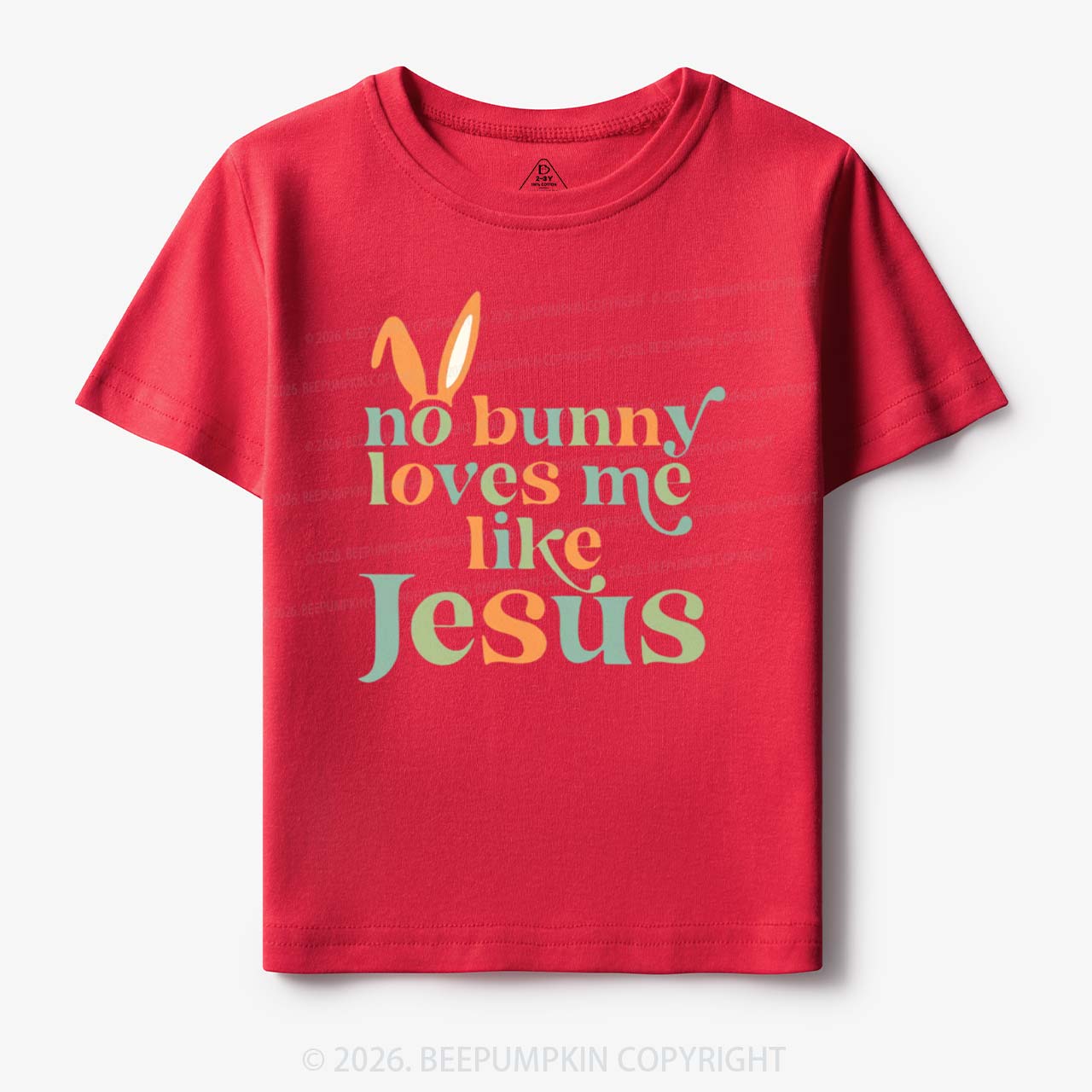 No Bunny Loves Me Like Jesus Easter Toddler&Kid's Tees