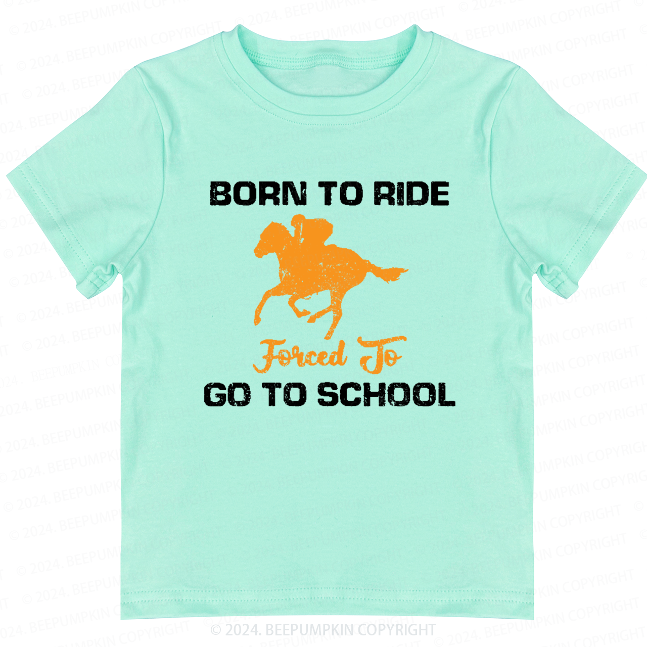 Born to Ride Forced to Go Back to School Shirt 