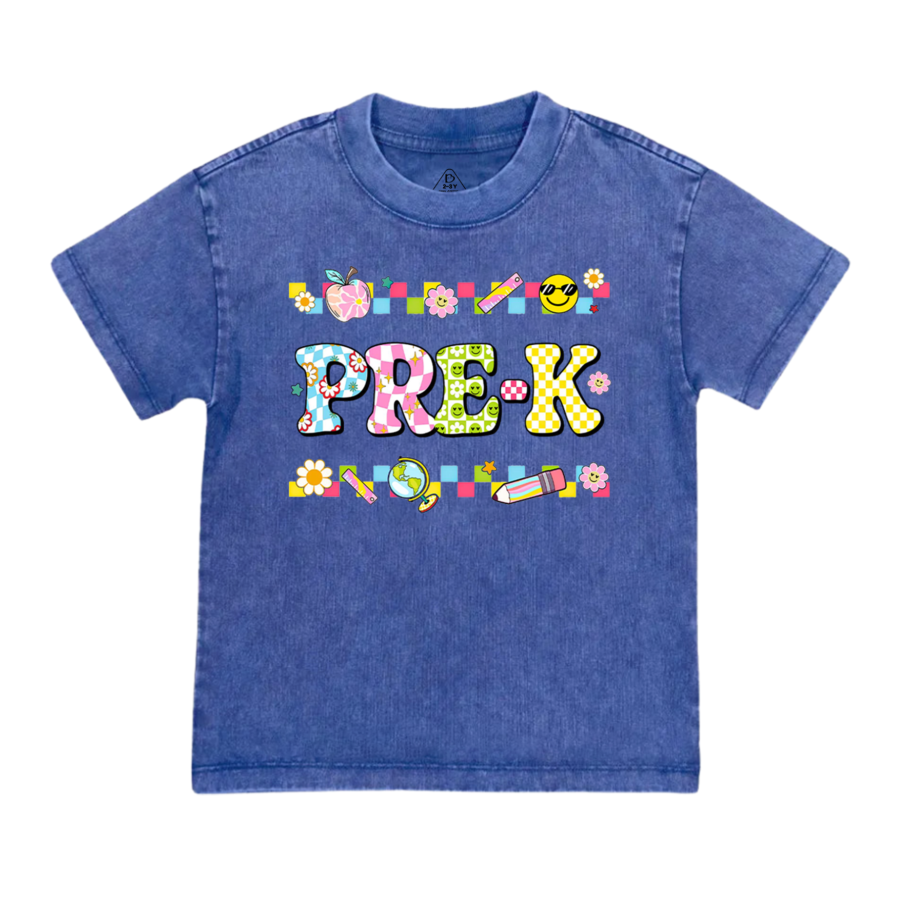 Personalized Preppy Back To School Bundle Toddler&Kids Washed Tees