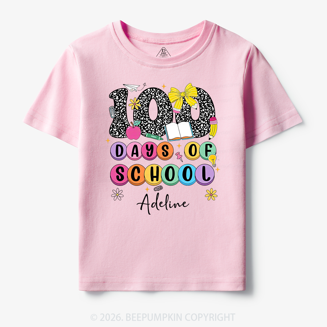 Personalized 100 Days Smarter and Sweeter Toddler&Kid's Tees