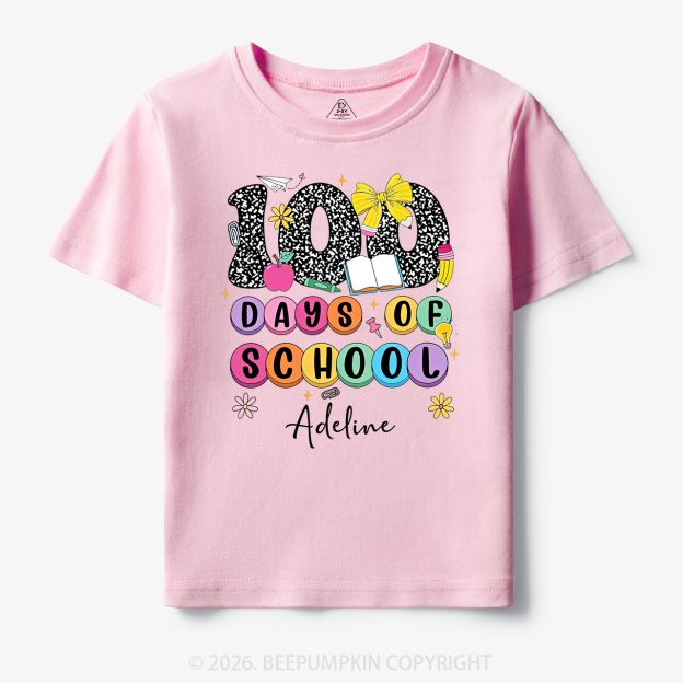 Personalized 100 Days Smarter and Sweeter Toddler&Kid's Tees