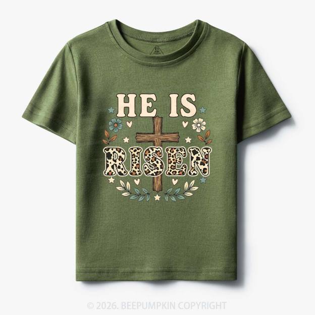 Wild Faith Leopard Cross Toddler&Kids Tees