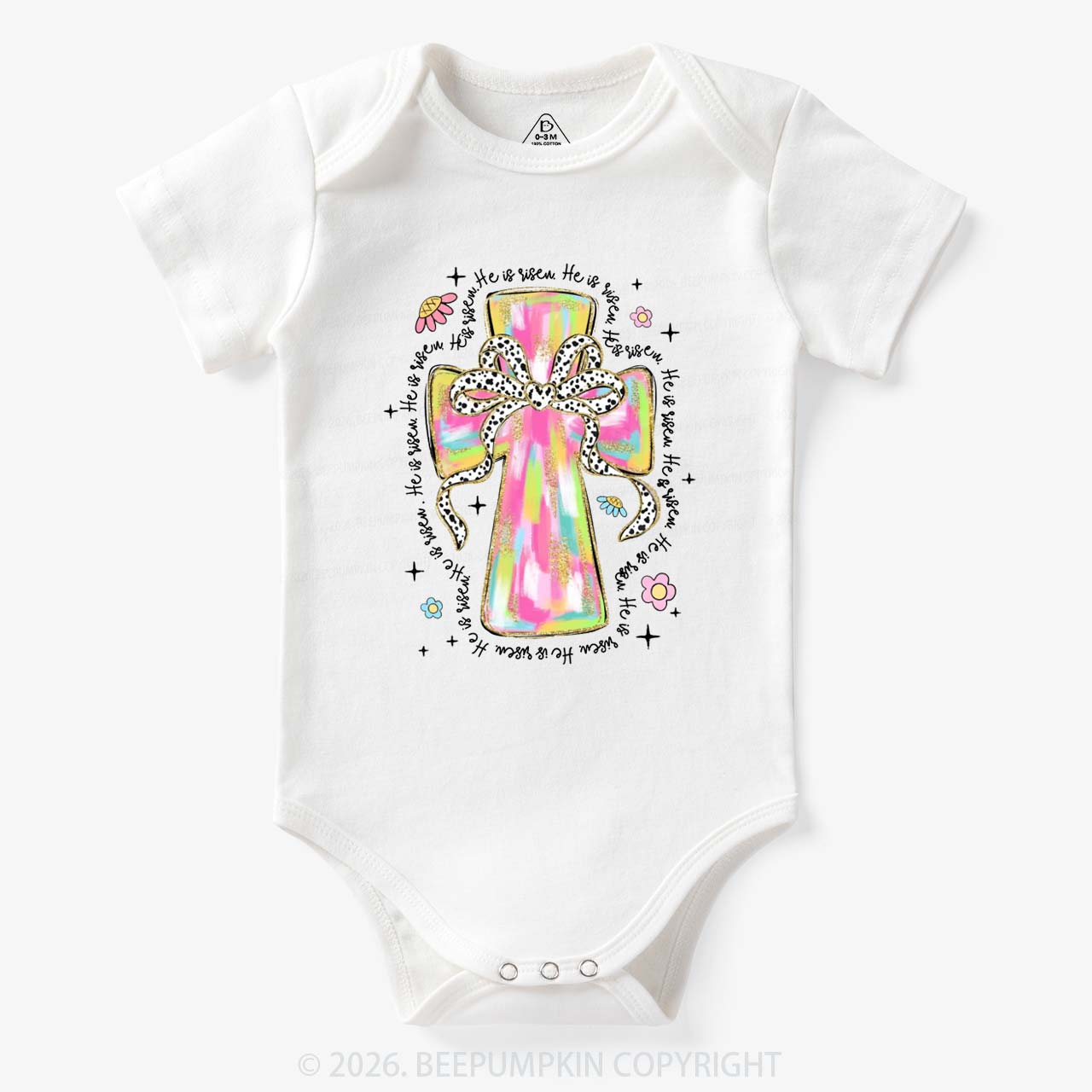 Pastel Easter Christian Baby Bodysuit