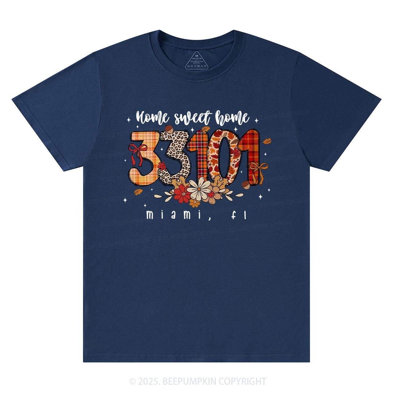 Personalized Fall Zip Code Doodle T-Shirts Beepumpkin
