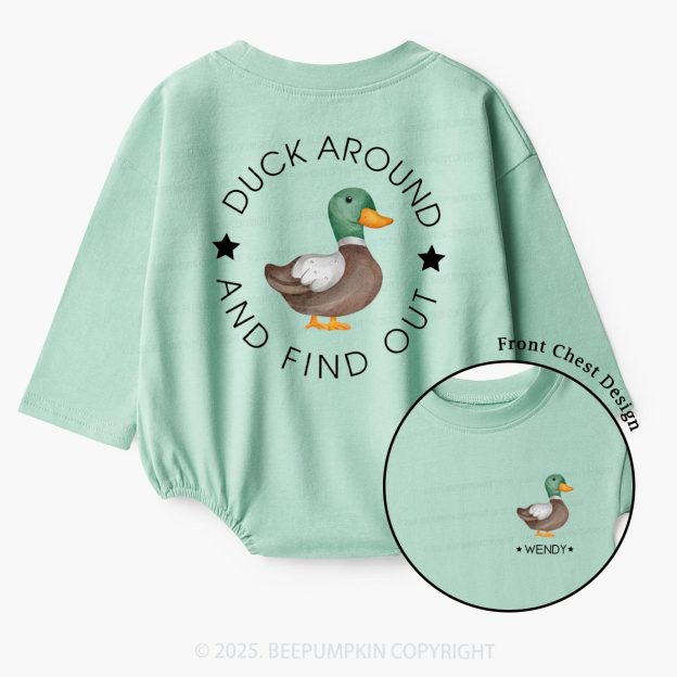 Duck Around and Find Out  Baby Bubble Romper Beepumpkin